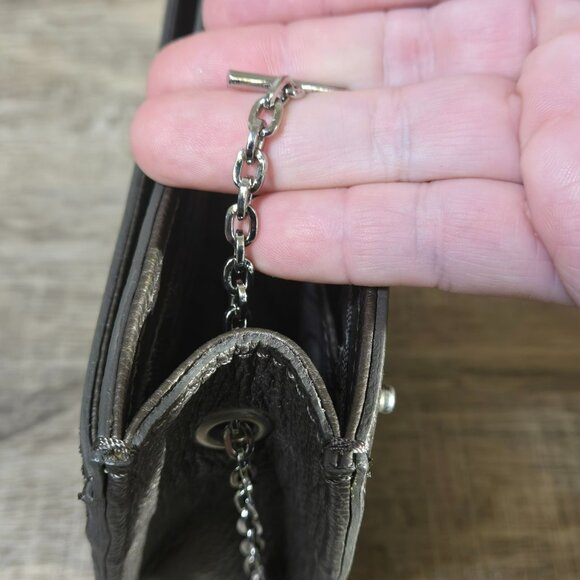 Brighton Star Glam Snappy Flap Mini Bag Crossbody Purse Clutch Studded Jeweled - Picture 11 of 15